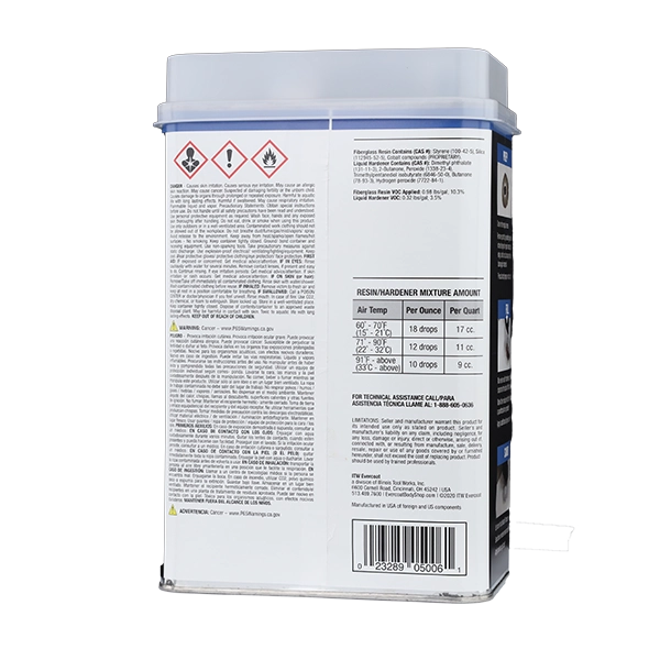 105006 - Pro-Grade Fiberglass Resin 128oz - Image 15